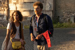 (S-D) Nicole Grimaudo come Federica, Maurizio Lastrico come Mattia in Maschi Veri 1x01