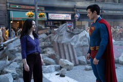 (S-D) Rachel Brosnahan come Lois Lane e David Corenswet come Superman in Superman di James Gunn