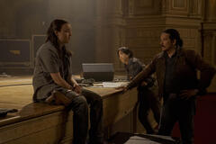 Bella Ramsey, Young Mazino, Gabriel Luna in The Last of Us 2x07