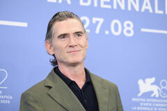 L'attore Billy Crudup al photocall del film Jay Kelly di Noah Baumbach alla 82a Mostra del Cinema di Venezia, giovedì 28 agosto 2025