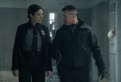 (S-D) Laura Benanti come Cindy Stephens e Lane Garrison come Carney in Mayor of Kingstown 4x01