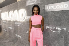 Zainab Johnson partecipa alla proiezione speciale e al red carpet della seconda stagione di Upload di Prime Video presso The West Hollywood Edition l'8 marzo 2022 a West Hollywood, California