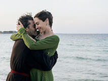 Oscar Isaac e Gal Gadot in In the Hand of Dante di Julian Schnabel - Immagine ufficiale