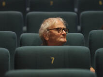 Il regista Antonio Capuano sul set di L'isola di Andrea (Andrea's Island)
