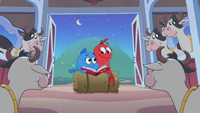 Pesciolino rosso e pesciolino blu - Immagine dal set