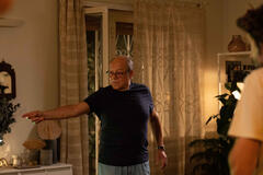 Carlo Verdone sul set del suo film 'Scuola di Seduzione'