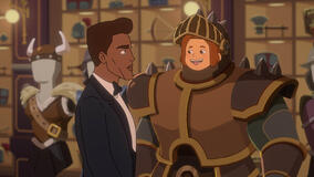 Charming (voce di Abubakar Salim) e Daphne Grimm (voce di Leah Newman) in Le Sorelle Grimm 1x05