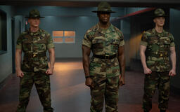 (S-D) Nicholas Logan come Sgt. Howitt, Cedrick Cooper come Sgt. McKinnon e Max Parker come Sgt. Sullivan in Boots 1x05