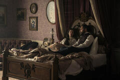 (S-D) Shea Whigham come Roscoe Conkling, Nick Offerman come Chester A. Arthur in Death By Lightning 1x04