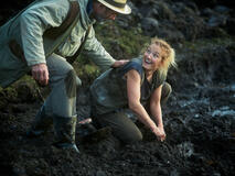 (S-D) Ollie Campbell come Dr. David Secord, Ine Marie Wilmann come Nora in Troll