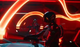 Una scena dal film Tron: Ares