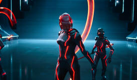 Una scena dal film Tron: Ares
