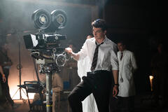 Giacomo Giorgio sul set di Carosello In Love