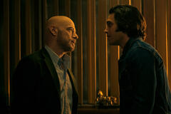 (S-D) Filippo Nigro come Chartroux, Giuseppe Maggio come Luigi Poggi in Mrs Playmen 1x07