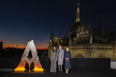 Trinity Jo-Li Bliss, Jack Champion, Bailey Bass presso la Terrazza dell'Orologio in occasione dell'anteprima italiana di Avatar: Fuoco e Cenere