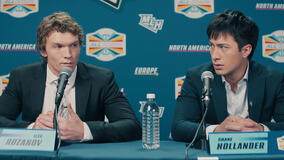 Connor Storrie, Hudson Williams in Heated Rivalry 1x01