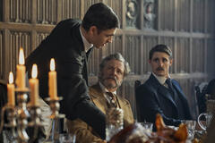 Hero Fiennes Tiffin, Colin Firth, Dónal Finn in Young Sherlock - First Look