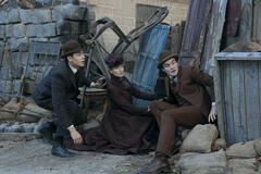 Hero Fiennes Tiffin, Natascha McElhone, Dónal Finn in Young Sherlock - First Look