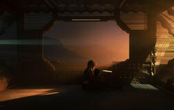 (S-D) Tatiana Maslany e Luciano Fernandez in Star Trek: Starfleet 1x01