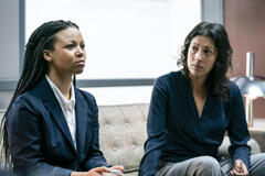 Myha'la Herrold, Priyanga Burford in Industry 1x06