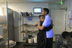 Myha'la Herrold, Adain Bradley in Industry 2x05