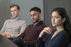 Harry Lawtey, Fady El-Sayed, Indy Lewis in Industry 3x04