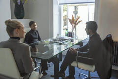 Miriam Petche, Myha'la, Sagar Radia in Industry 3x08