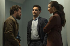 Kit Harington, Max Minghella, Marisa Abela in Industry 4x03