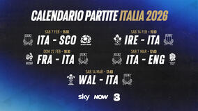 Sei Nazioni 2026 - Calendario Italia