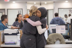 Katherine LaNasa, Amielynn Abellera in The Pitt 1x10