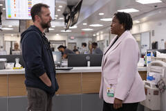 Noah Wyle, Charlene Hyatt in The Pitt 1x01