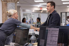 Katherine LaNasa, Brandon Keener in The Pitt 1x03