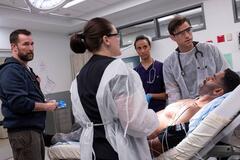 Isa Briones, Mika Abdalla, Supriya Ganesh in The Pitt 1x04