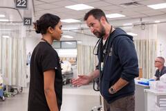 Supriya Ganesh, Noah Wyle in The Pitt 1x05