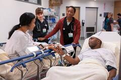 Arun Storrs, Fiona Dourif, Tracy Ifeachor in The Pitt 1x07