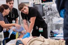 Patrick Ball, Gerran Howell in The Pitt 1x07