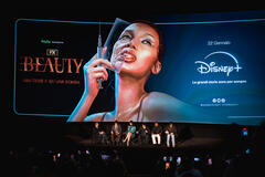 Foto dalla conferenza stampa di presentazione della serie The Beauty a Roma, il 19 gennaio 2026