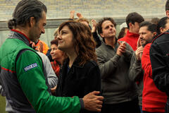 (S-D) Luca Argentero come Arturo 'Barnie' Benini, Giovanna Mezzogiorno come Arianna in Motorvalley 1x06