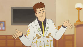 Adam Scott come Lincoln Gumb in Strip Law 1x01