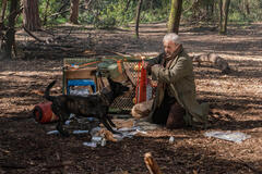 Claudio Amendola in L'eterna luce del giorno - Immagine dal set