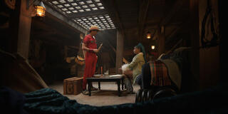 (S-D) Iñaki Godoy come Monkey D. Luffy, Charithra Chandran come Miss Wednesday in One Piece - Stagione 2