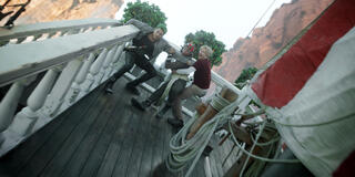 (S-D) Mackenyu come Roronoa Zoro, Jacob Romero come Usopp, Taz Skylar come Sanji in One Piece - Stagione 2