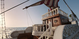 (S-D) Emily Rudd come Nami, Iñaki Godoy come Monkey D. Luffy, Jacob Romero come Usopp, Mackenyu come Roronoa Zoro, Taz Skylar come Sanji in One Piece - Stagione 2