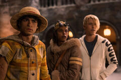 (S-D) Iñaki Godoy come Monkey D. Luffy, Jacob Romero come Usopp, Taz Skylar come Sanji in One Piece - Stagione 2