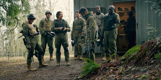 (S-D) Martin Henderson come Jack Sheridan, Ben Hollingsworth come Dan Brady, Marco Grazzini come Mike Valenzuela, Colin Lawrence come Preacher in Virgin River 6x04