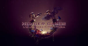 Hunger Games L'alba sulla mietitura - Poster logo orizzontale