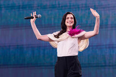 Anne Hathaway ai Disney Upfront US 2026, 12 maggio 2026