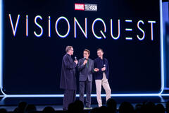 Tom Hiddleston, Robert Downey Jr. e Paul Bettany presentano VisionQuest ai Disney Upfront US 2026, 12 maggio 2026
