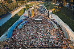 Due Spicci - foto da drone dell'evento al Circo Massimo di Roma