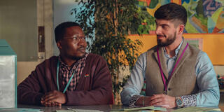 Fisayo Akinade, Nima Taleghani in Heartstopper Forever